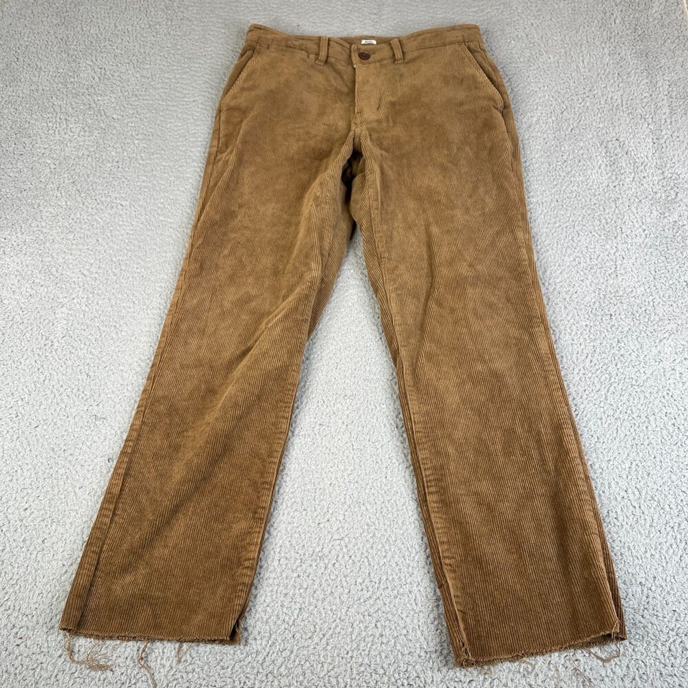 Katin Corduroy Pants Mens 31x28 Brown Stretch Straight Leg Surfer Preppy Casual